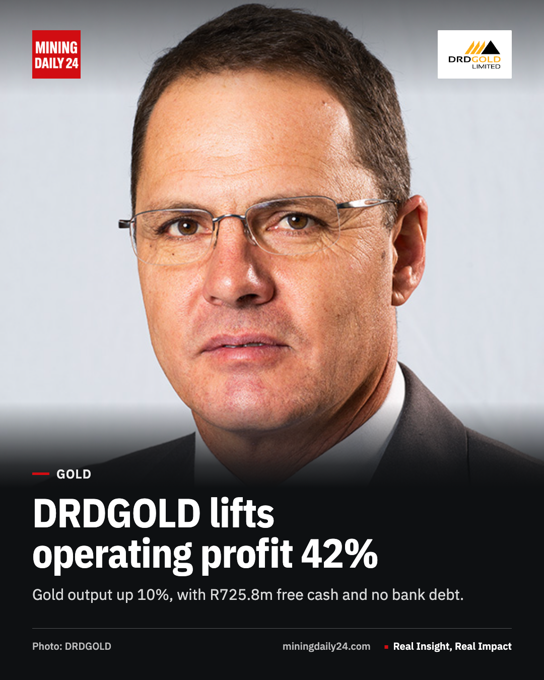 DRDGOLD CEO Niël Pretorius